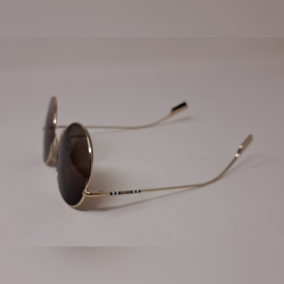 NWT Burberry Sunglasses Frames Only Prescription Gold Metal Full B3132 58-19-140 - Picture 12 of 14